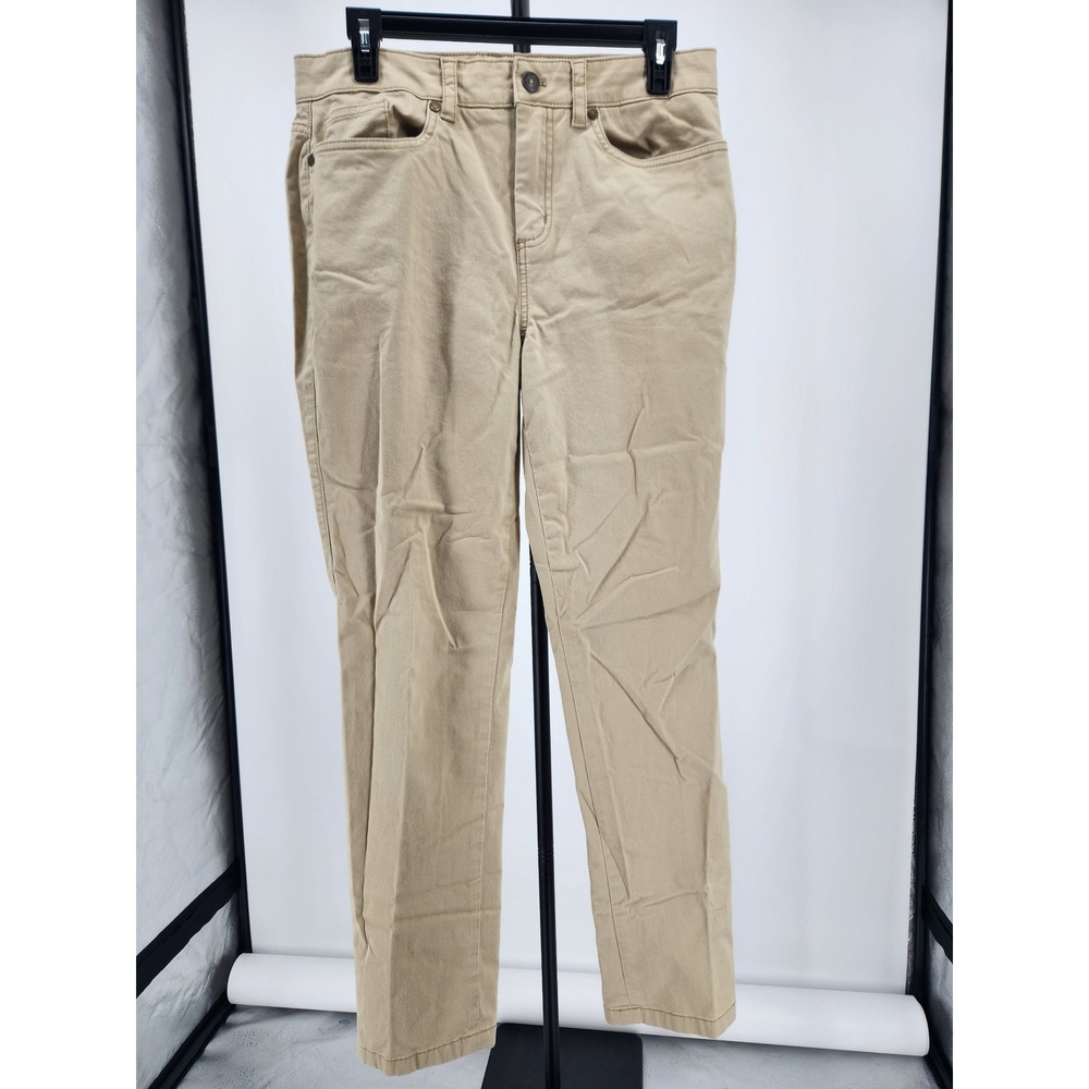Brooks Brothers Red Fleece Womens Tan Khaki Stretch Twill 5-Pocket Pants 31x28.5